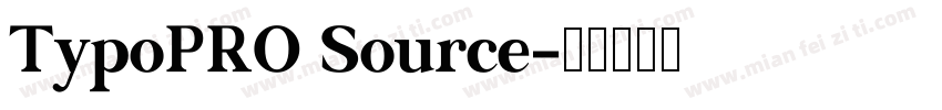TypoPRO Source字体转换